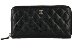 Chanel Quilted Zipped Long Wallet